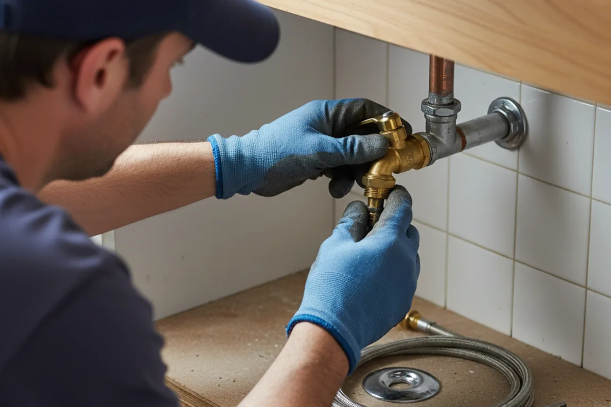 Shutoff valve and fitting work during Repiping in Sprague